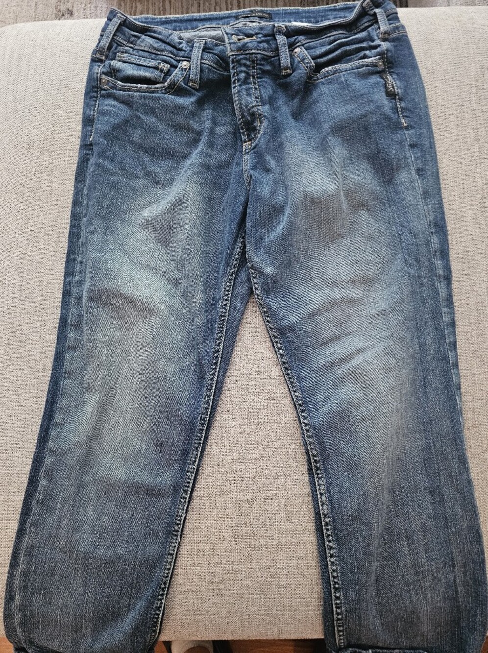 Silver Jean Capris 32x22.5